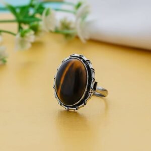 Arts Crystal Products Natural Labradorite Ring Set for Women,Vintage Joint Knuckle Stackable Rings Oval Gemstone Ring